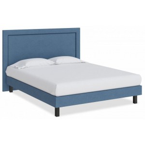 Кровать полутораспальная London Boxspring Standart  ORM_140-200-LondonBoxspringStandart-TetraBlue