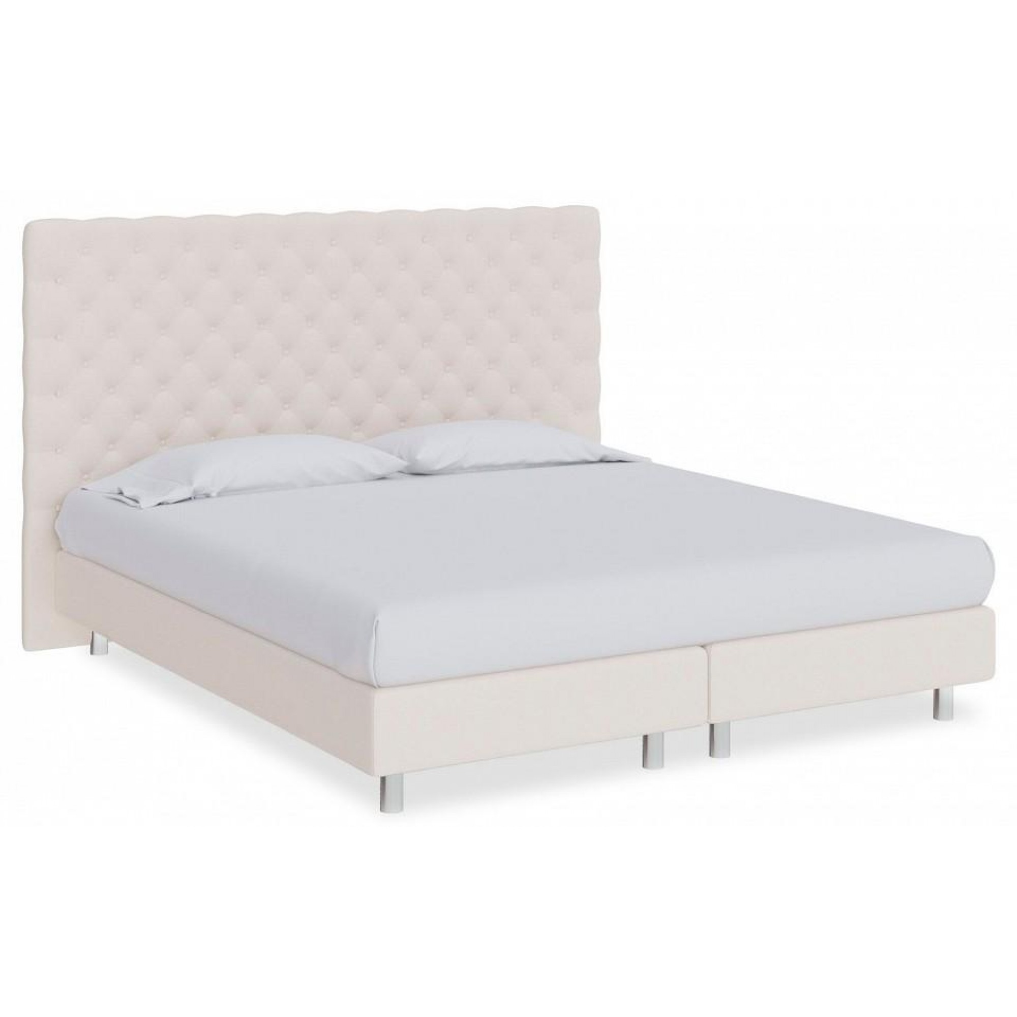 Кровать полутораспальная Paris Boxspring Elite  ORM_140-200-ParisBoxspringElite-SavanaMilk