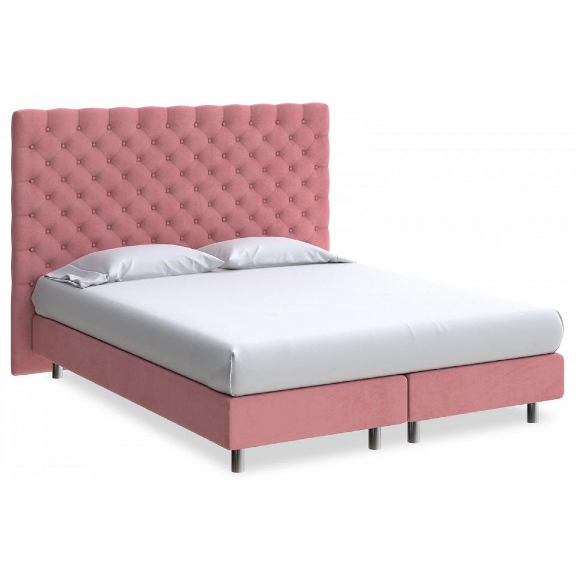 Кровать полутораспальная Paris Boxspring Elite  ORM_140-200-ParisBoxspringElite-UltraBerrySorbet