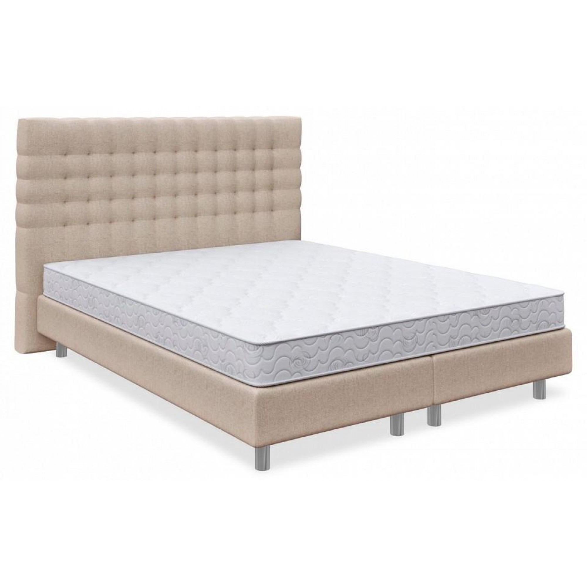 Кровать полутораспальная Tallinn Boxspring Elite  ORM_140-200-TallinnBoxspringElite-SavanaCamel