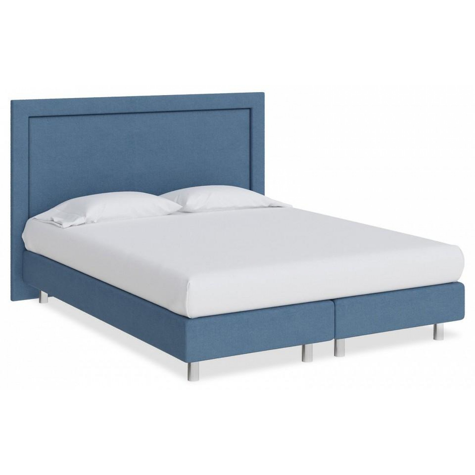 Кровать двуспальная London Boxspring Elite  ORM_160-200-LondonBoxspringElite-TetraBlue