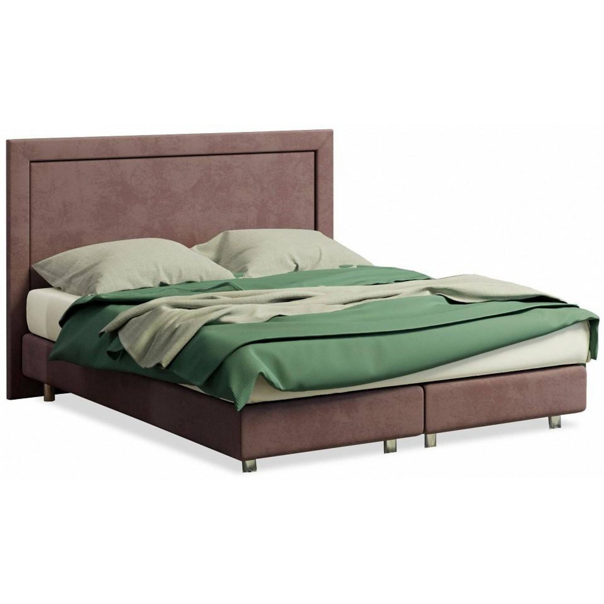 Кровать односпальная London Boxspring Elite  ORM_90-200-LondonBoxspringElite-UltraHotChocolate