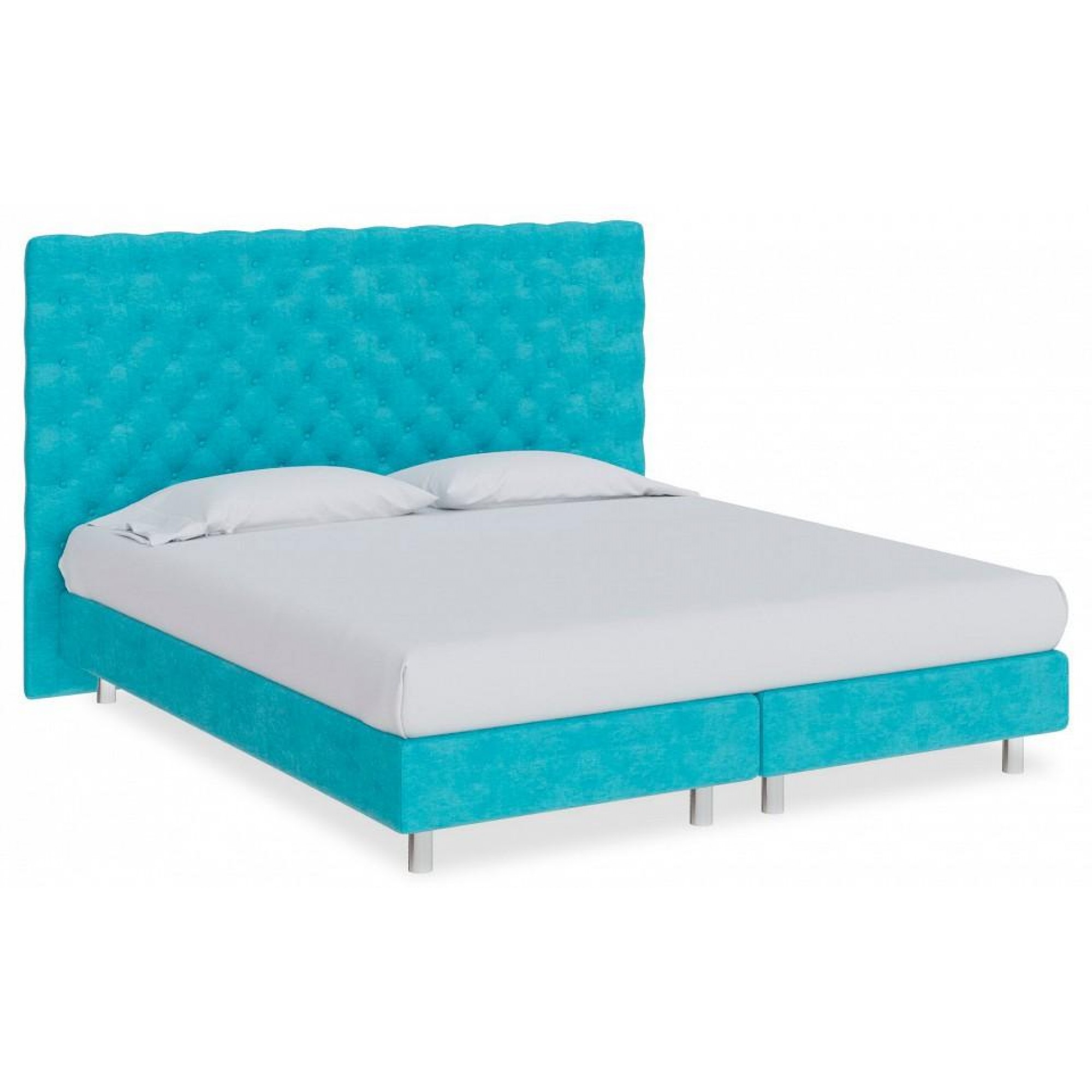 Кровать односпальная Paris Boxspring Elite  ORM_90-200-ParisBoxspringElite-LoftyAzure