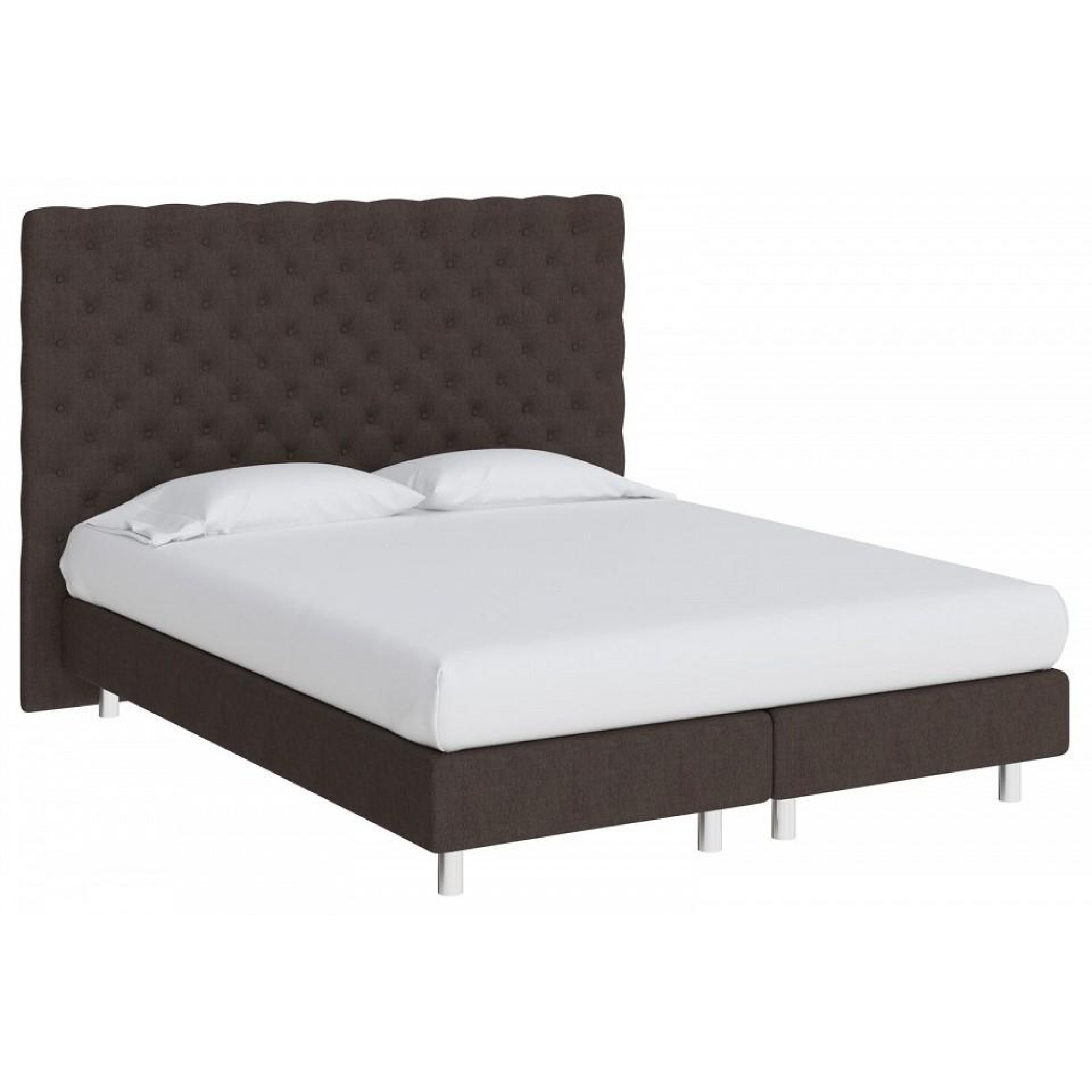 Кровать односпальная Paris Boxspring Elite  ORM_90-200-ParisBoxspringElite-TetraBrownie