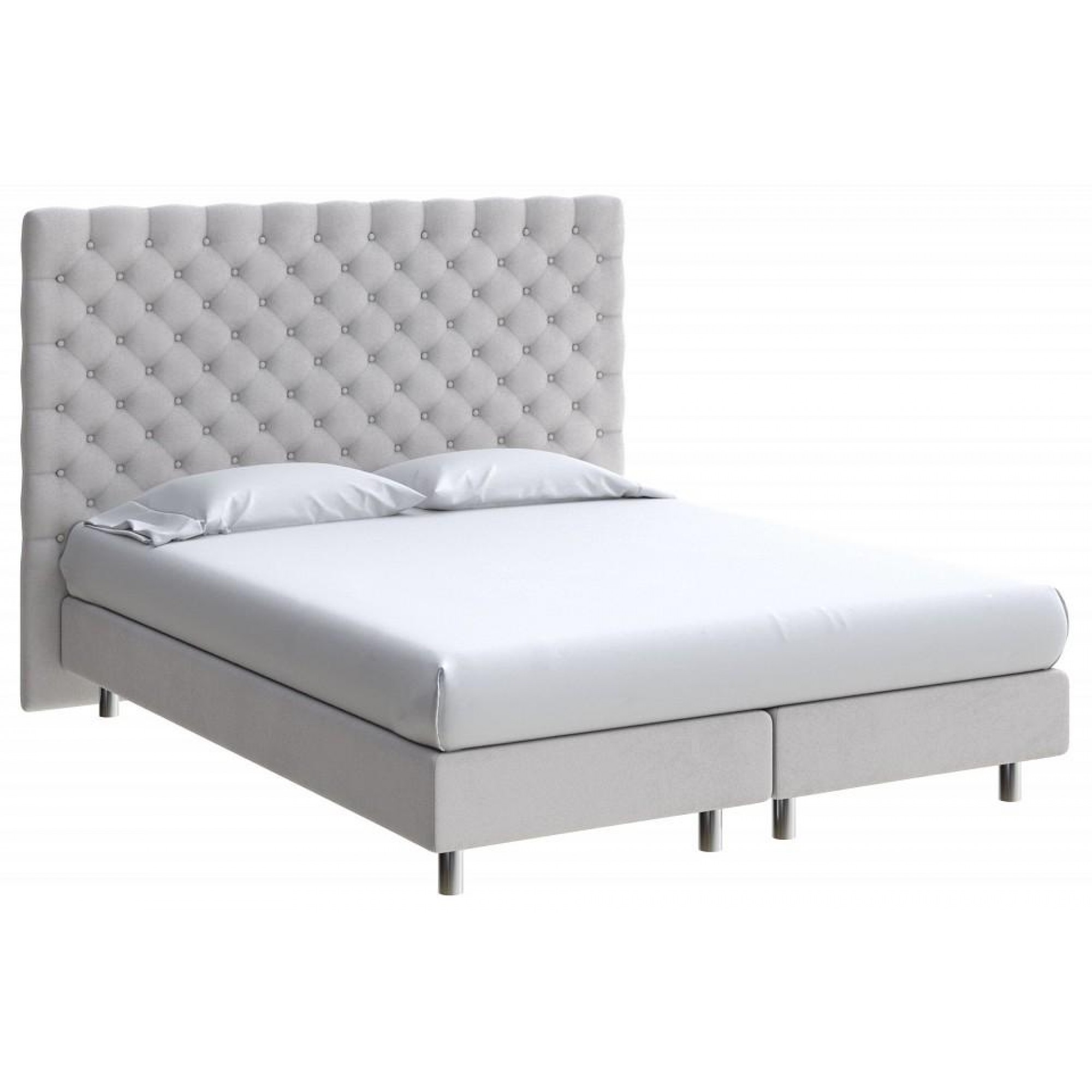 Кровать односпальная Paris Boxspring Elite  ORM_90-200-ParisBoxspringElite-UltraGreyStone