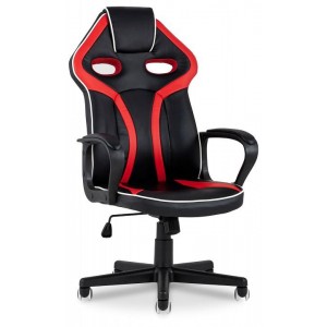 Кресло компьютерное TopChairs Racer Light красный 580x700x1160(SGR_SA-R-7B-b-r)