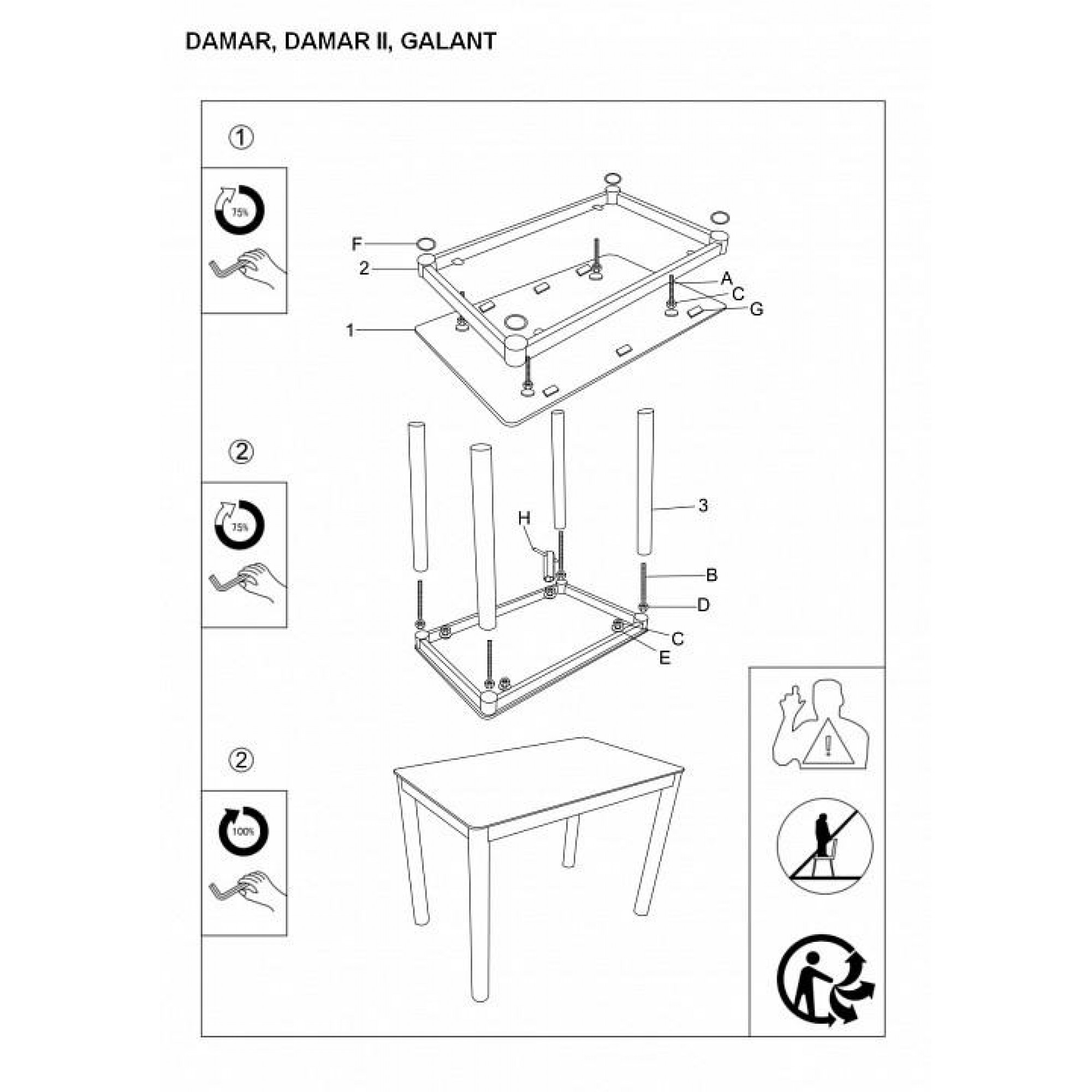 Стол обеденный Damar    SGN_DAMARK80