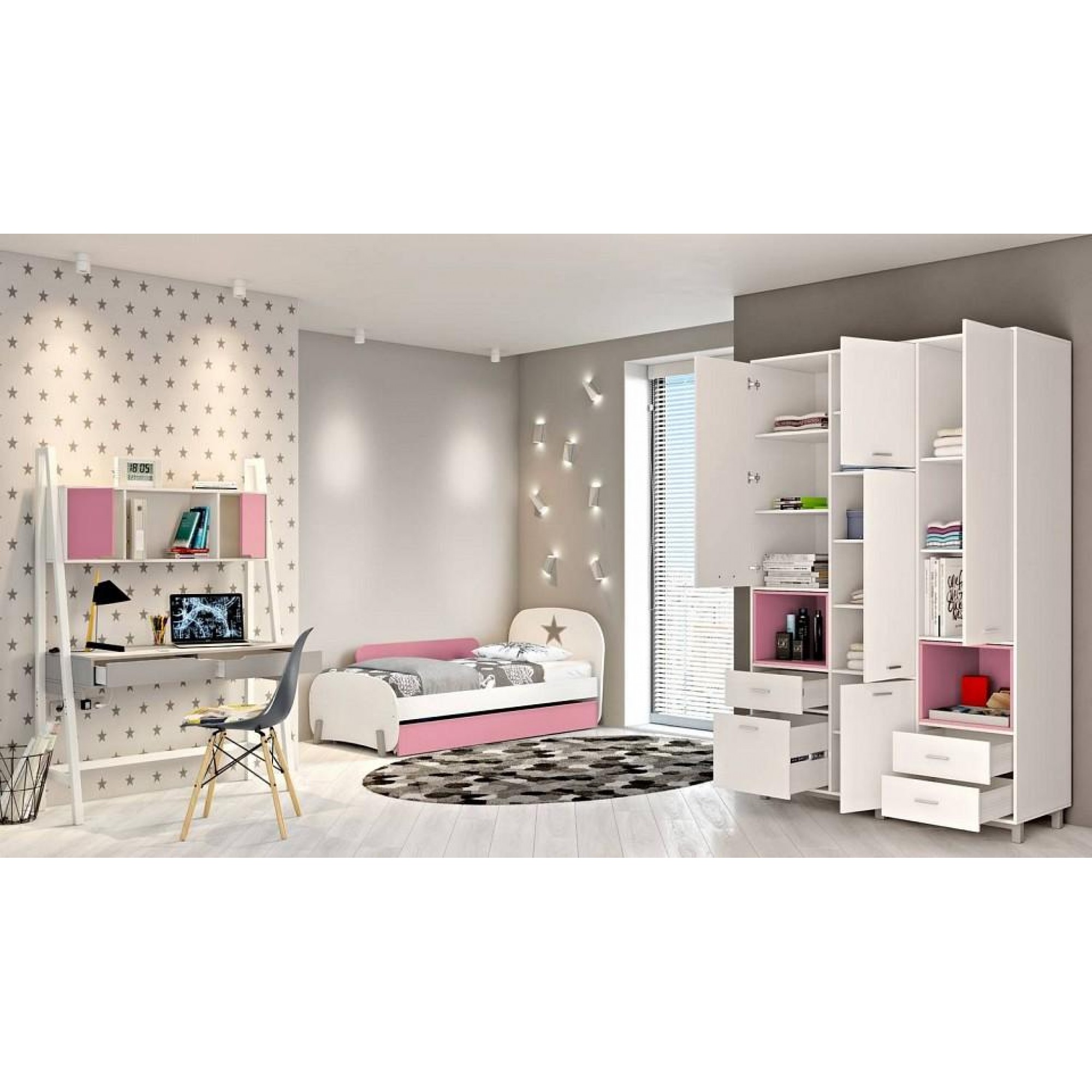 Шкаф комбинированный Polini Kids Mirum белый 1500x500x2400(TPL_0002121-110)