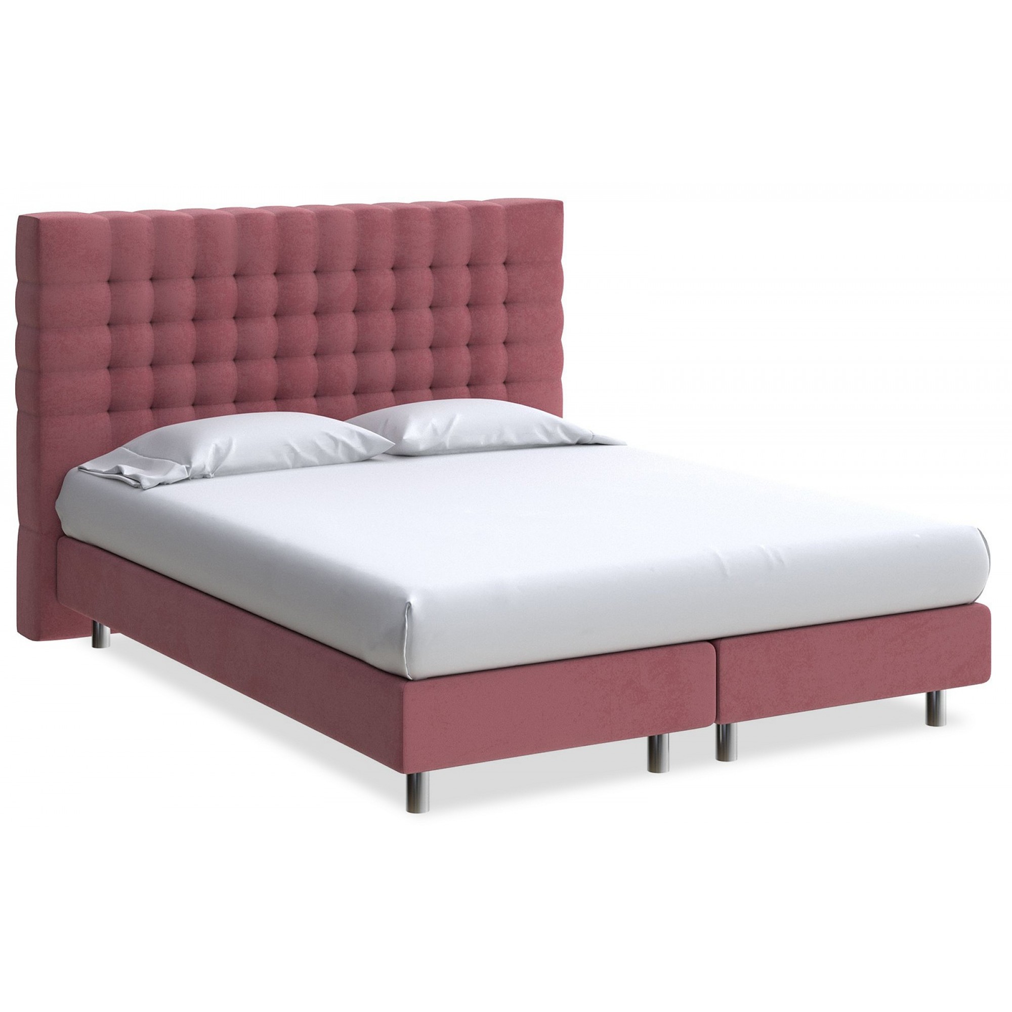 Кровать полутораспальная Tallinn Boxspring Elite  ORM_140-200-TallinnBoxspringElite-UltraScarlet