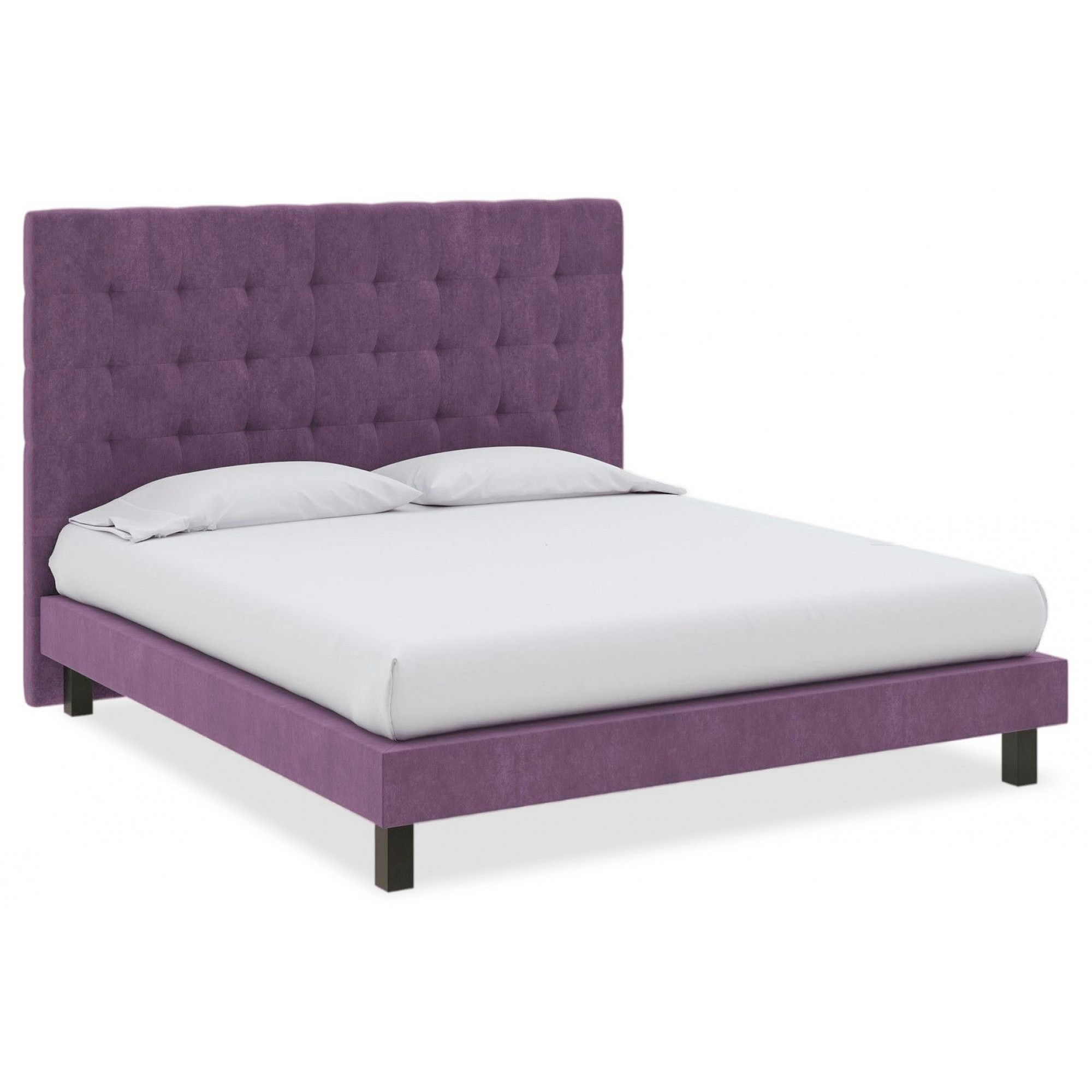 Кровать односпальная Madrid Boxspring Standart  ORM_90-200-MadridBoxspringStandart-LoftyPlum