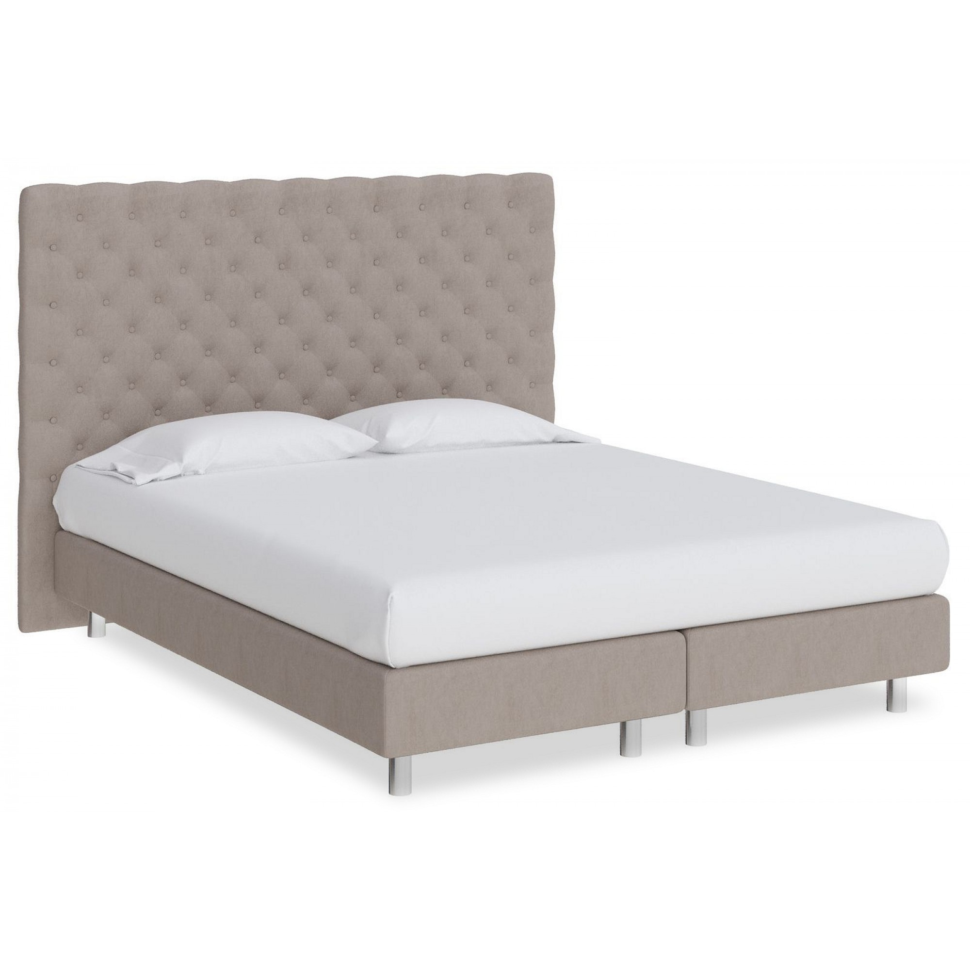 Кровать полутораспальная Paris Boxspring Elite  ORM_140-200-ParisBoxspringElite-TetraBeige