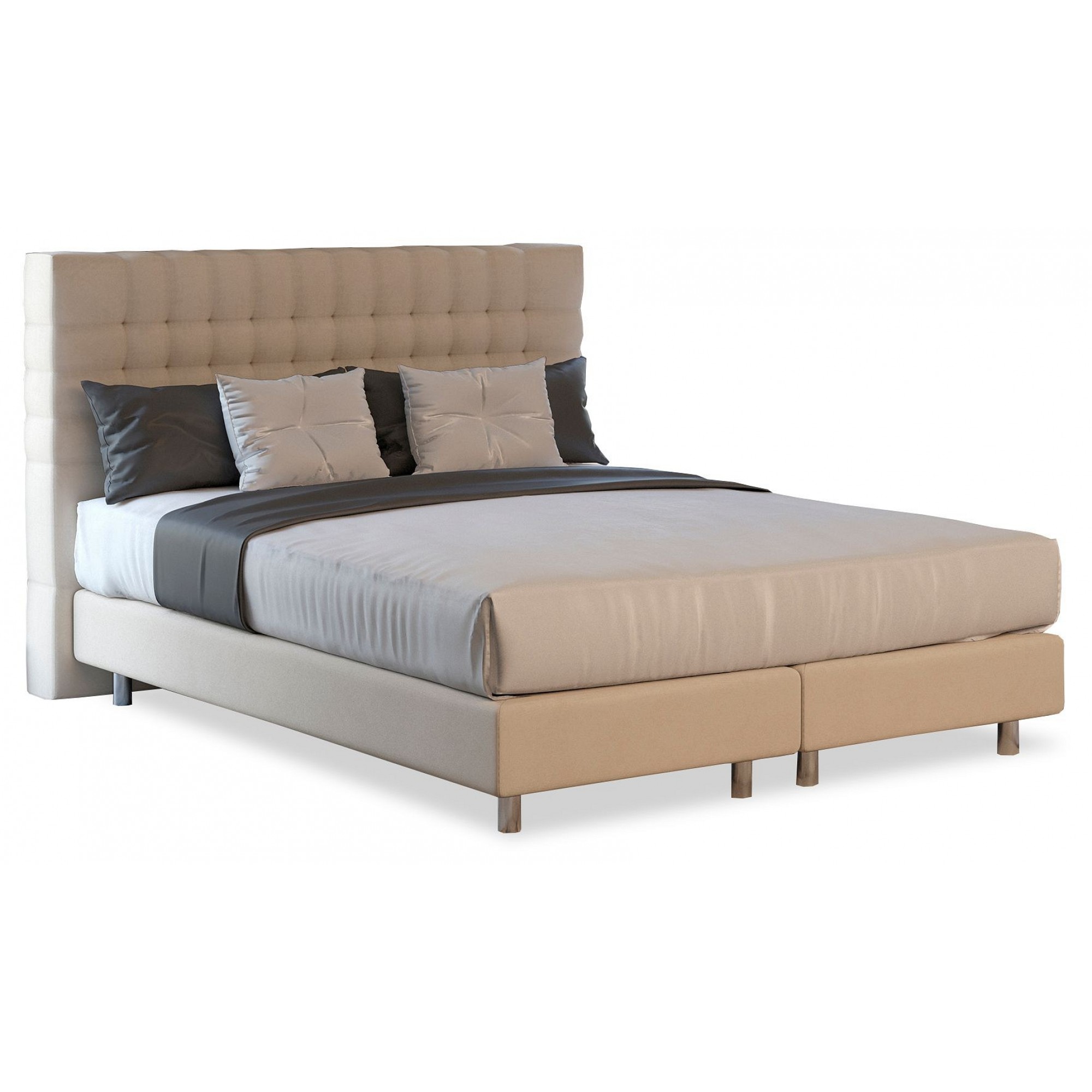 Кровать односпальная Tallinn Boxspring Elite  ORM_90-200-TallinnBoxspringElite-UltraSand