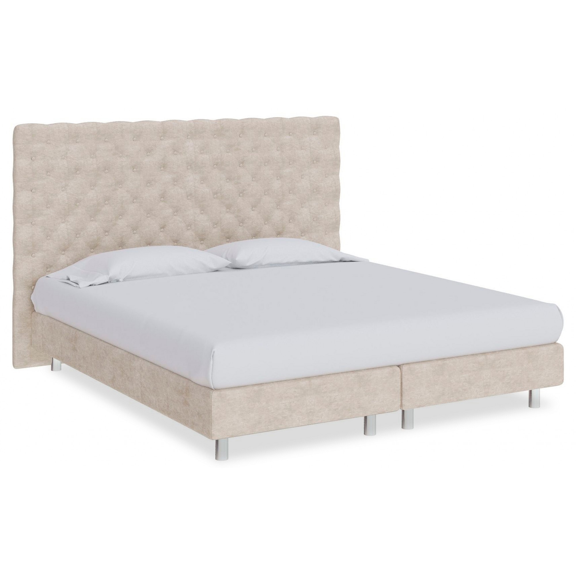 Кровать полутораспальная Paris Boxspring Elite  ORM_140-200-ParisBoxspringElite-LoftyTaupe