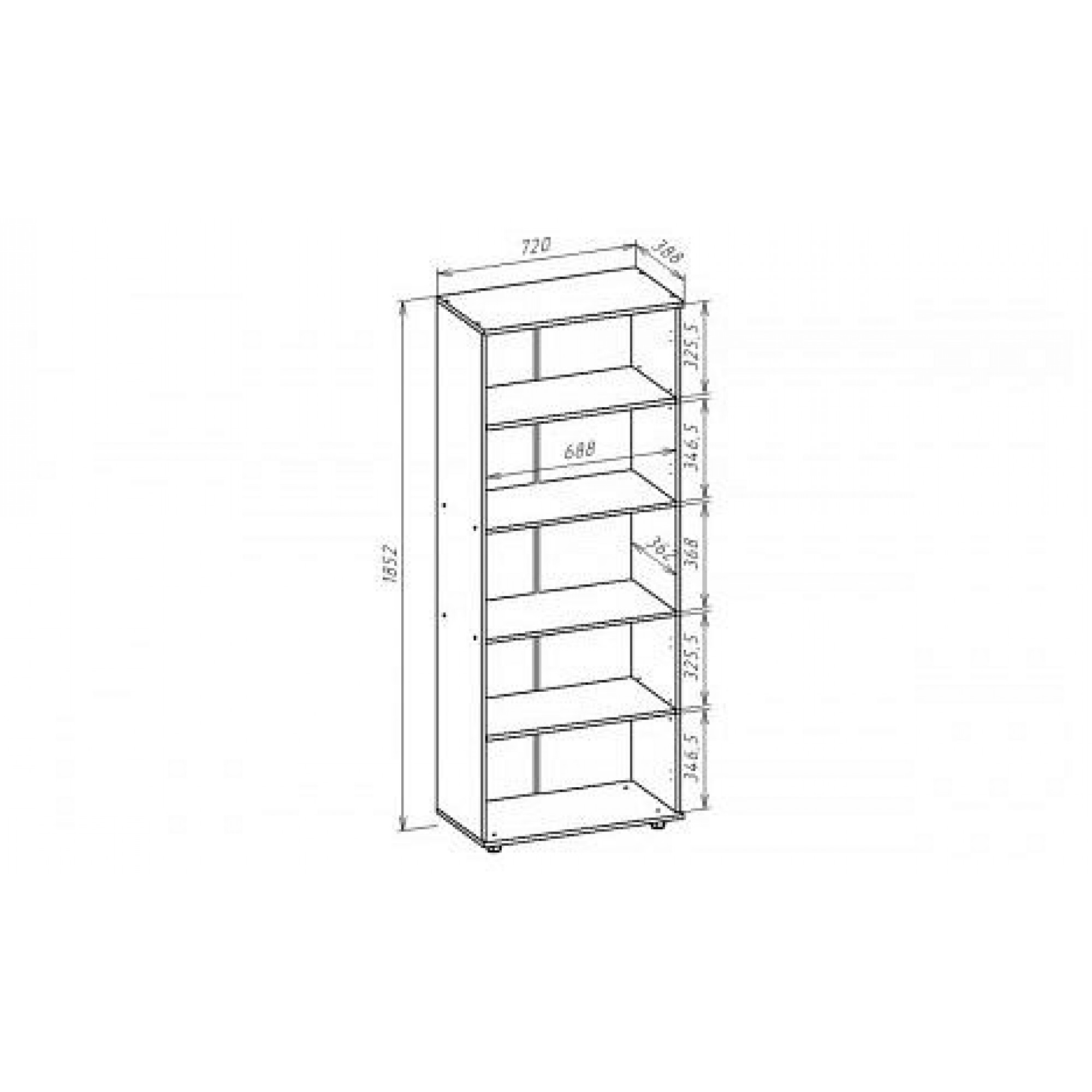 Стеллаж комбинированный С212    JZZ_S-212BS