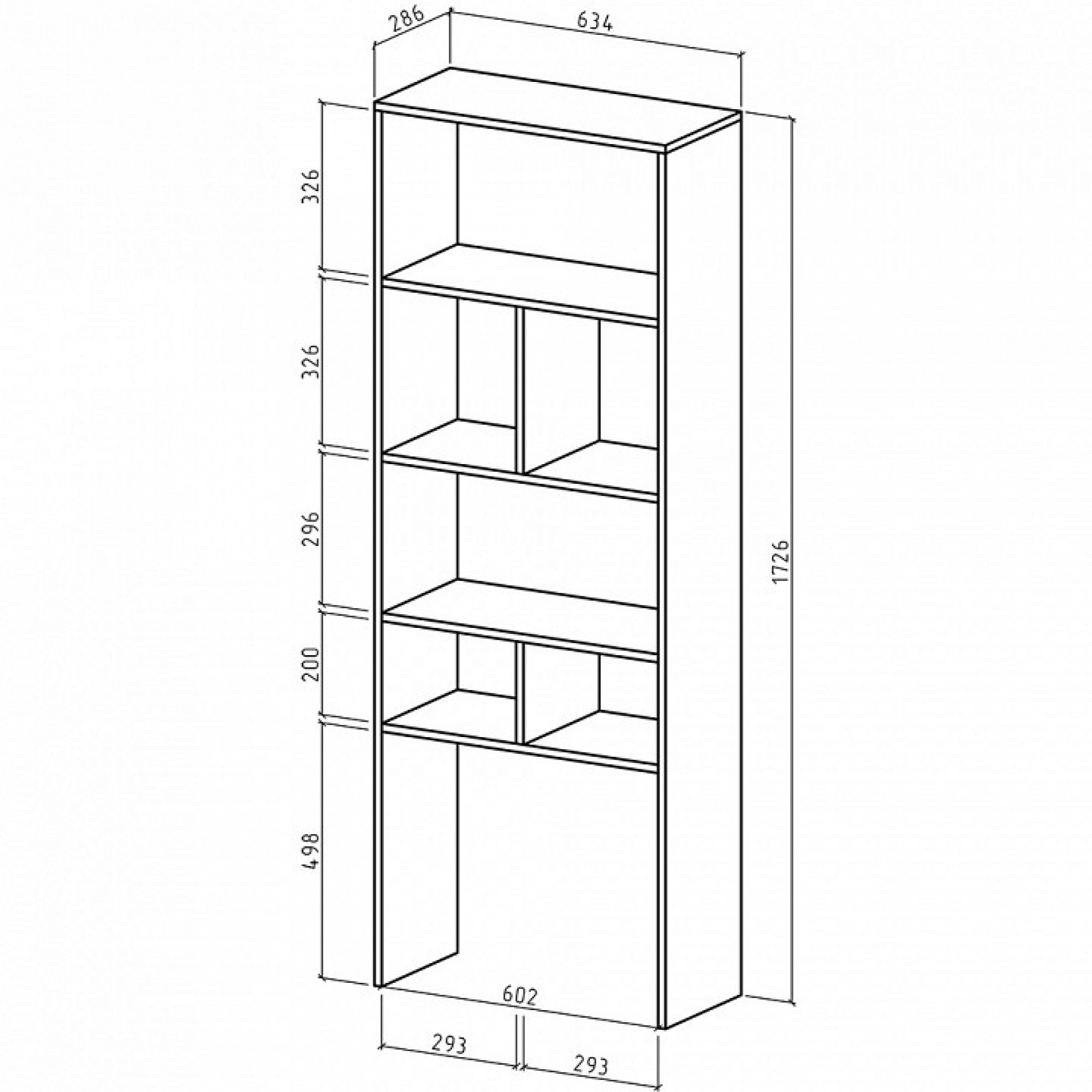 Стеллаж Феликс-4    MAS_FKS-4-DS