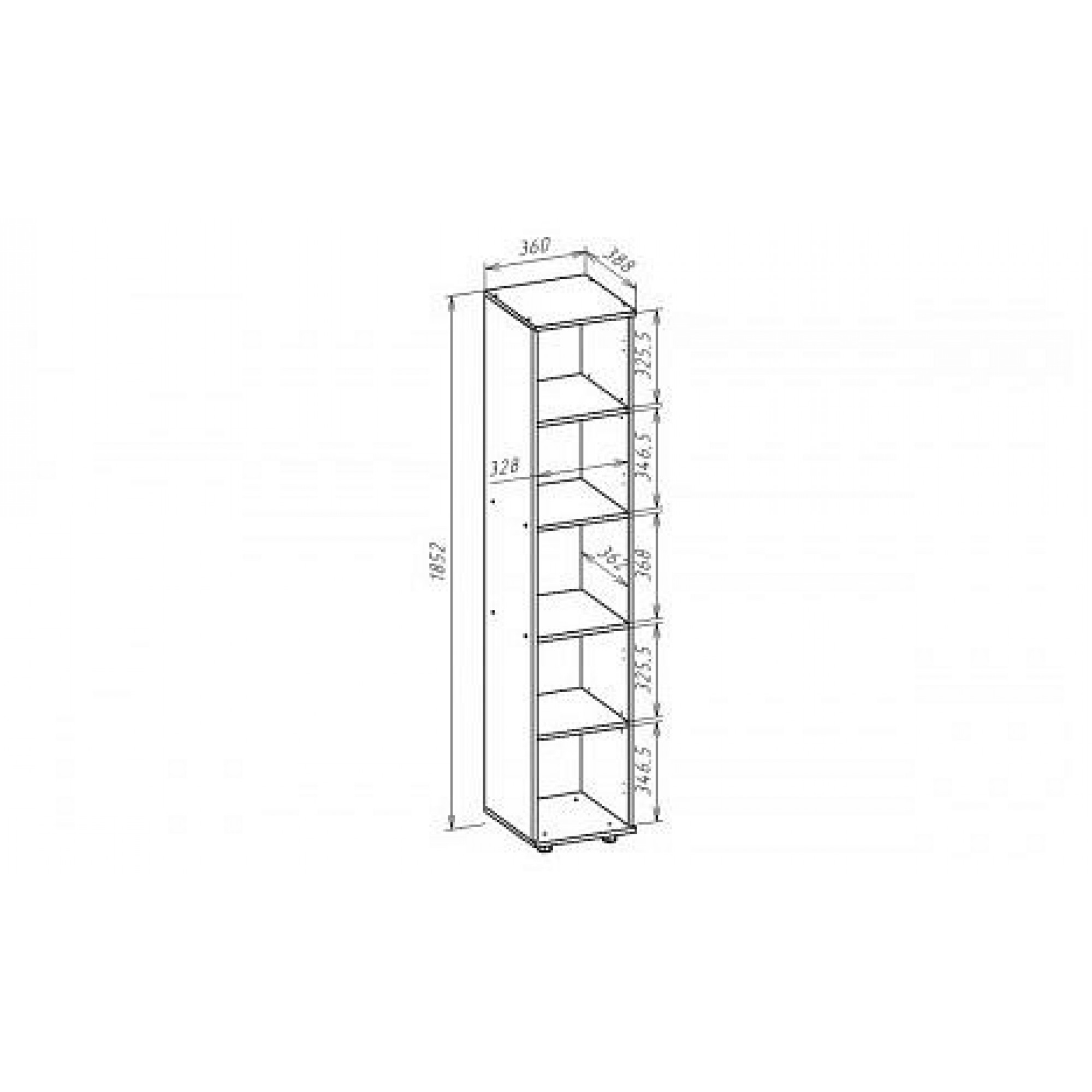 Стеллаж комбинированный С111    JZZ_S-111V