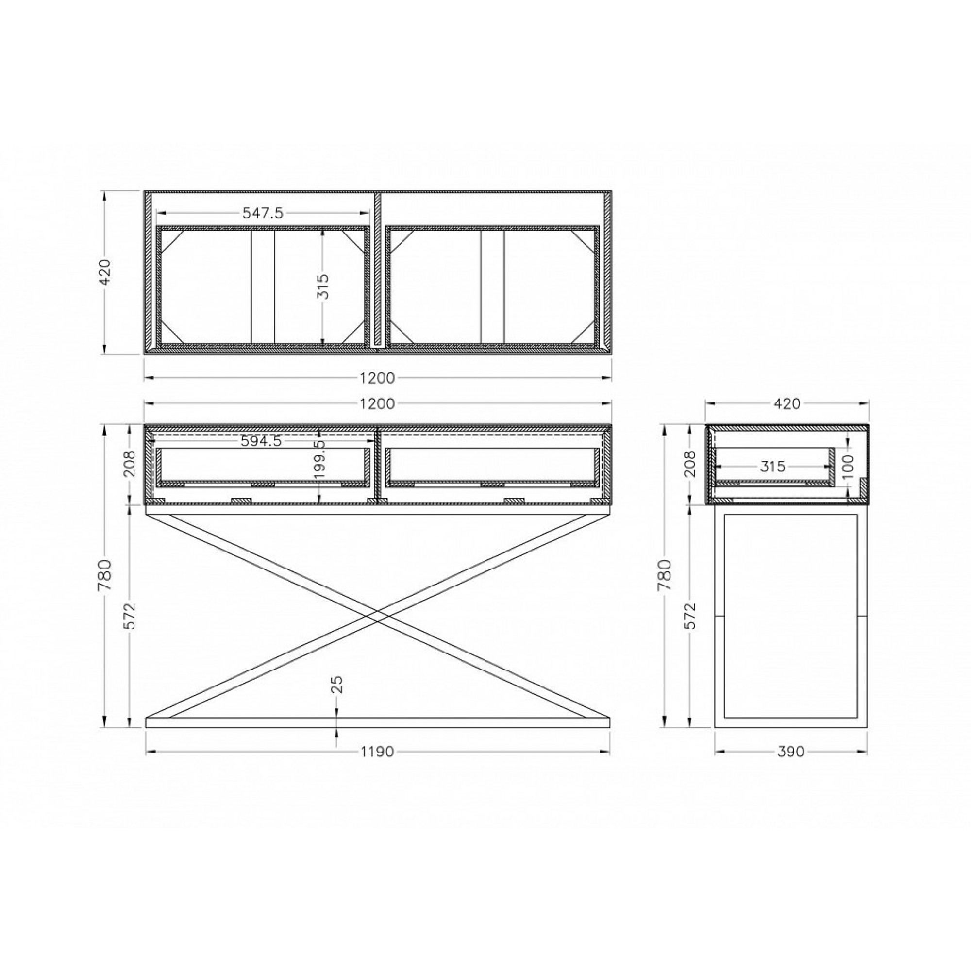 Стол туалетный KFG113    GRD_TT-00007203