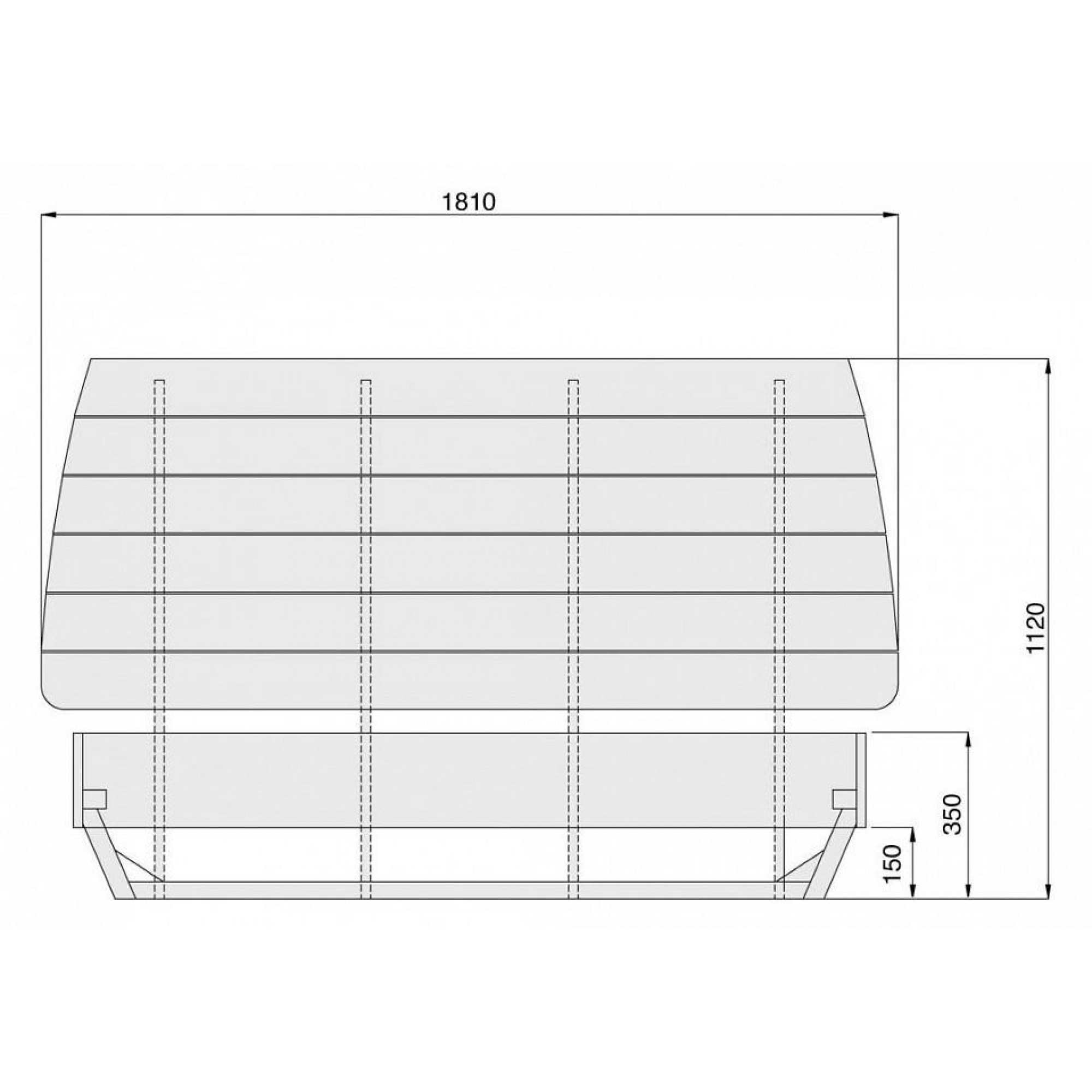 Кровать двуспальная Wallstreet    BLF_G000049564