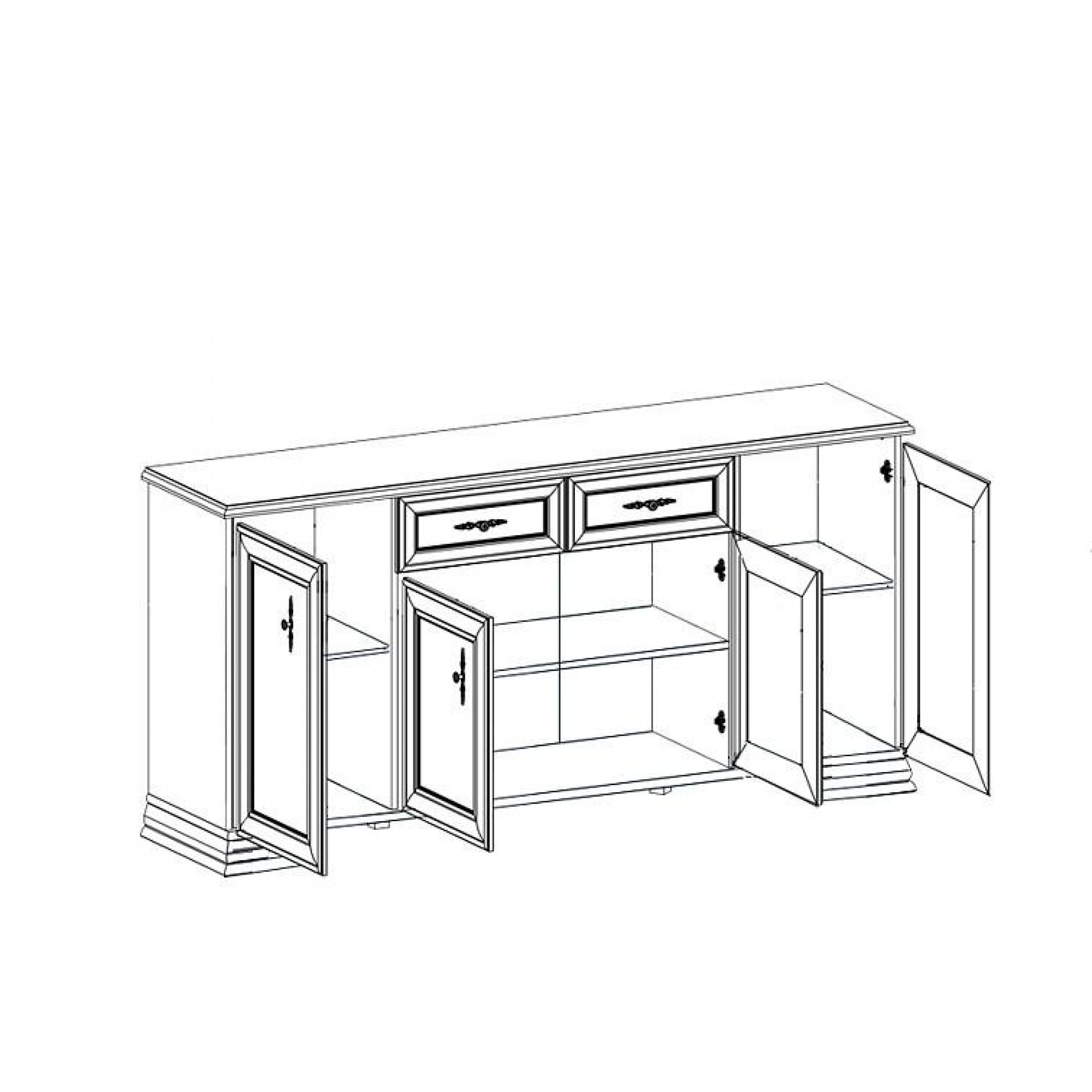 Тумба Кентаки KOM4D2S    BRW_70001006