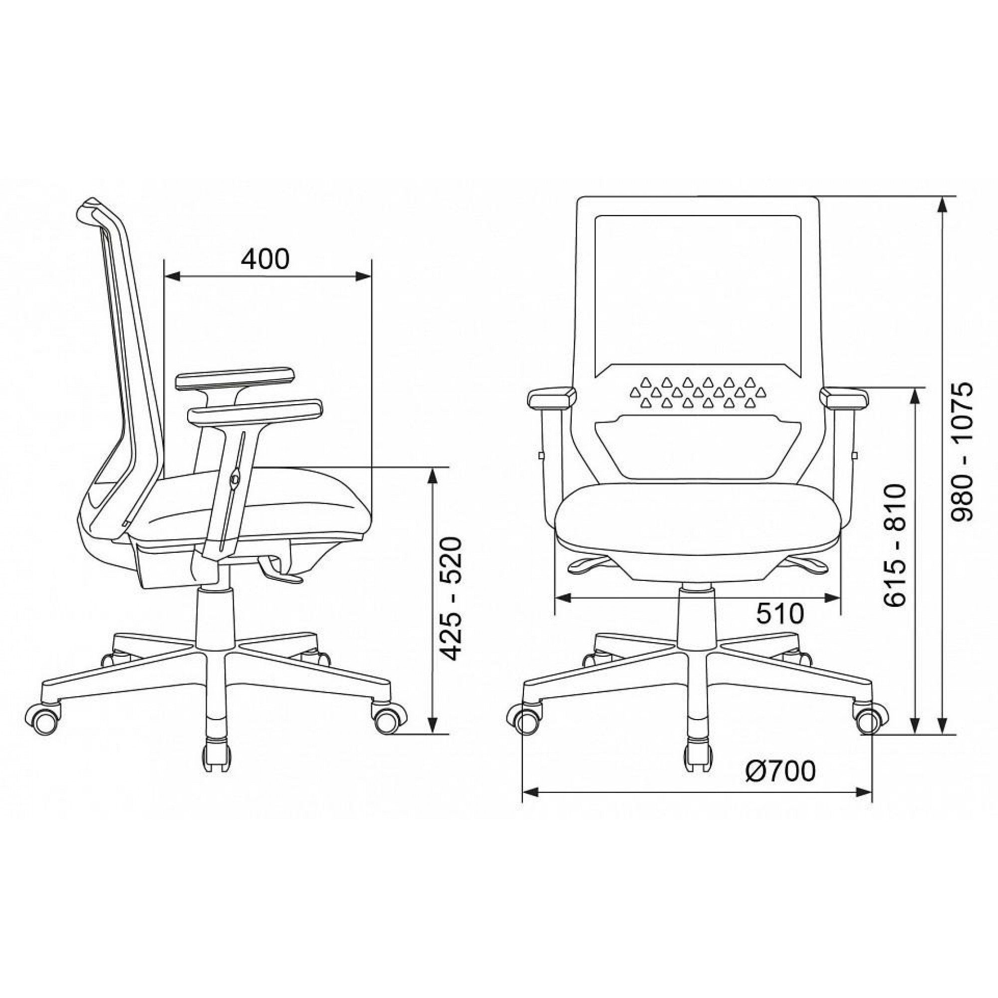 Кресло компьютерное Бюрократ MC-611N    BUR_1486388