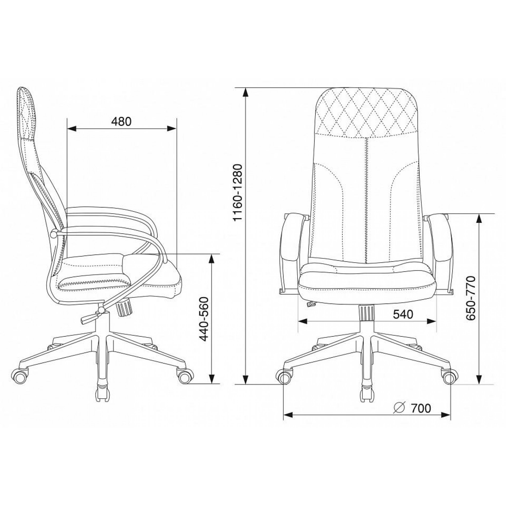 Кресло компьютерное CH-608Fabric    BUR_1614482