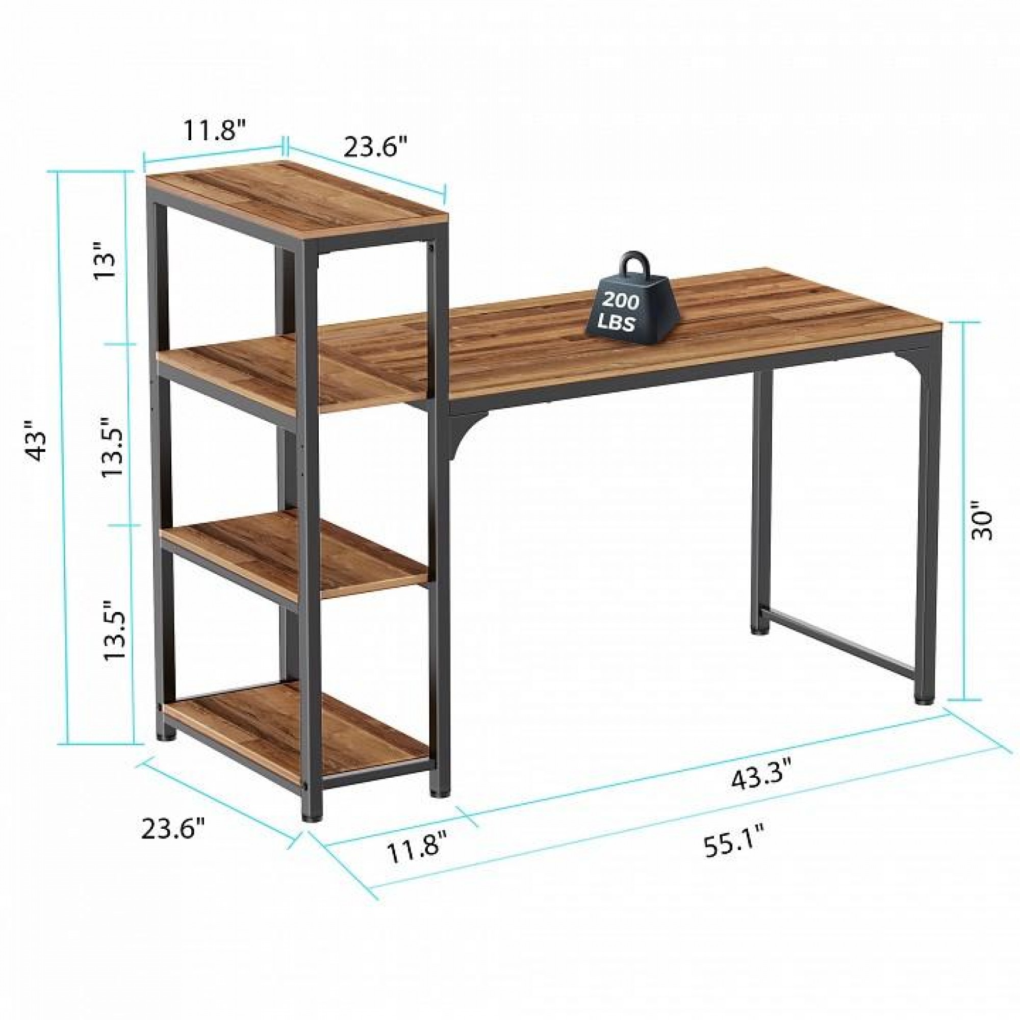 Стол компьютерный ZX-SH140A-RW    ERK_ZX-SH140A-RW