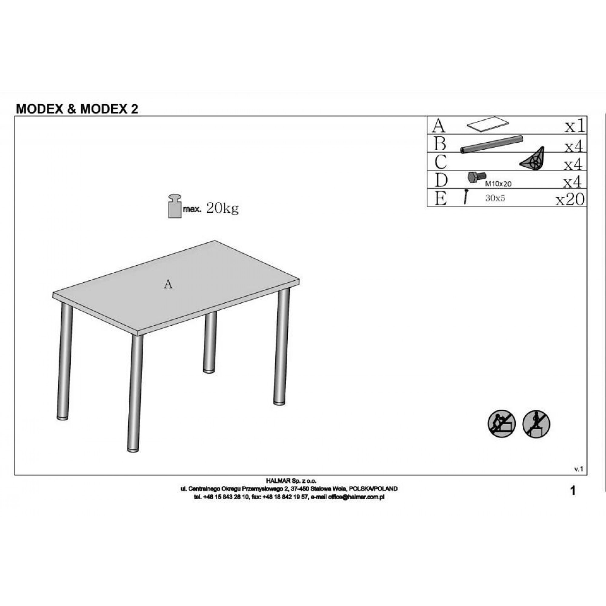 Стол обеденный Modex V-PL-MODEX 2_90-WOTAN