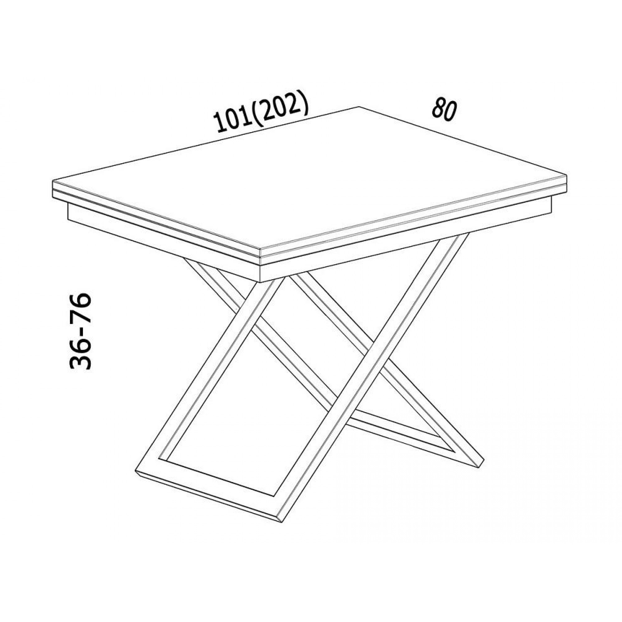 Стол-трансформер Cross D38/S90    LEV_3233885901