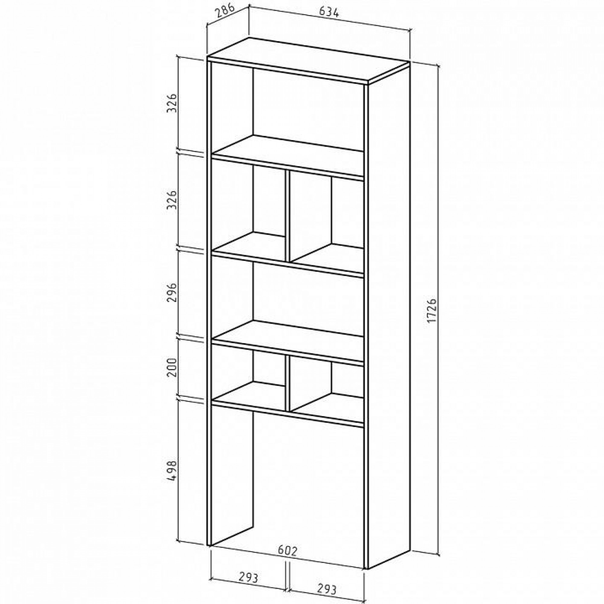 Стеллаж Феликс-4    MAS_FKS-4-BEL