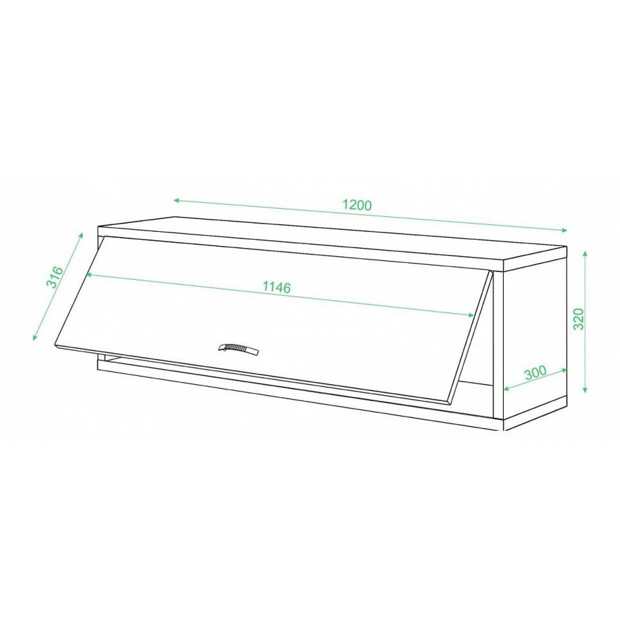 Полка книжная Домино Нельсон ПК-30    MER_PK-30BEN