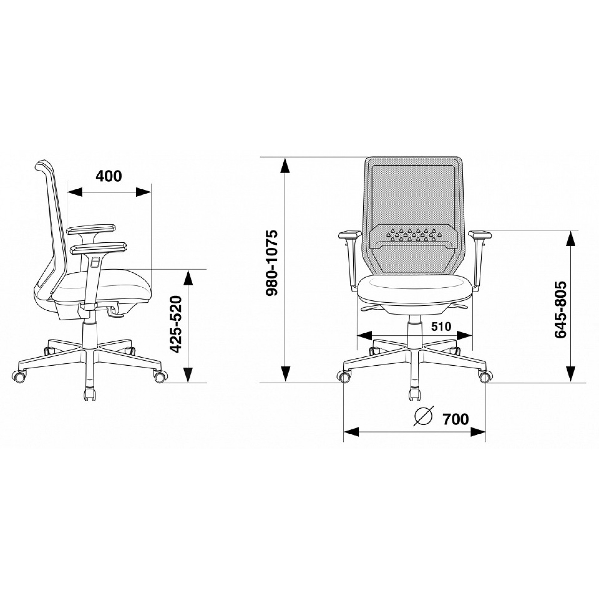 Кресло компьютерное Бюрократ MC-W611N    BUR_1486389