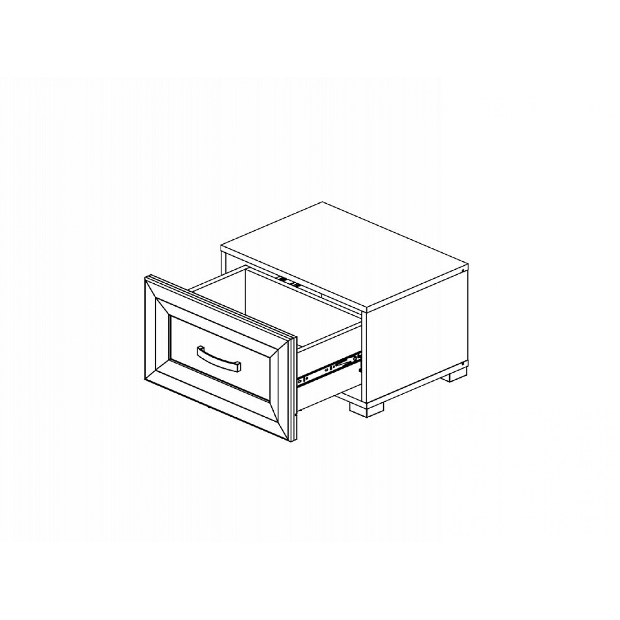 Тумбочка Мальта B136-KOM1S    BRW_70002597